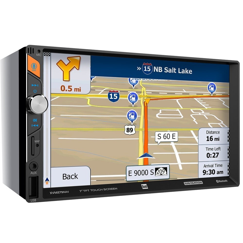 Dual Electronics XVM279NAV 7″ LCD Navigation Media Receiver, Fact. Recondition