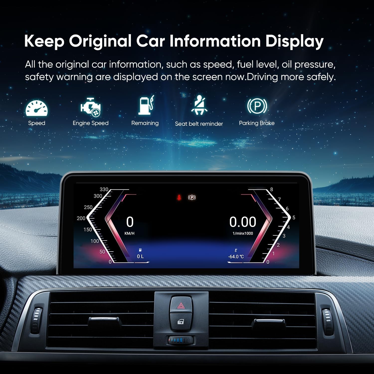 AINAVITO 10″ F30 Carplay Screen Radio for BMW 3/4 Series 4G+64G 8 Core *6126A4A