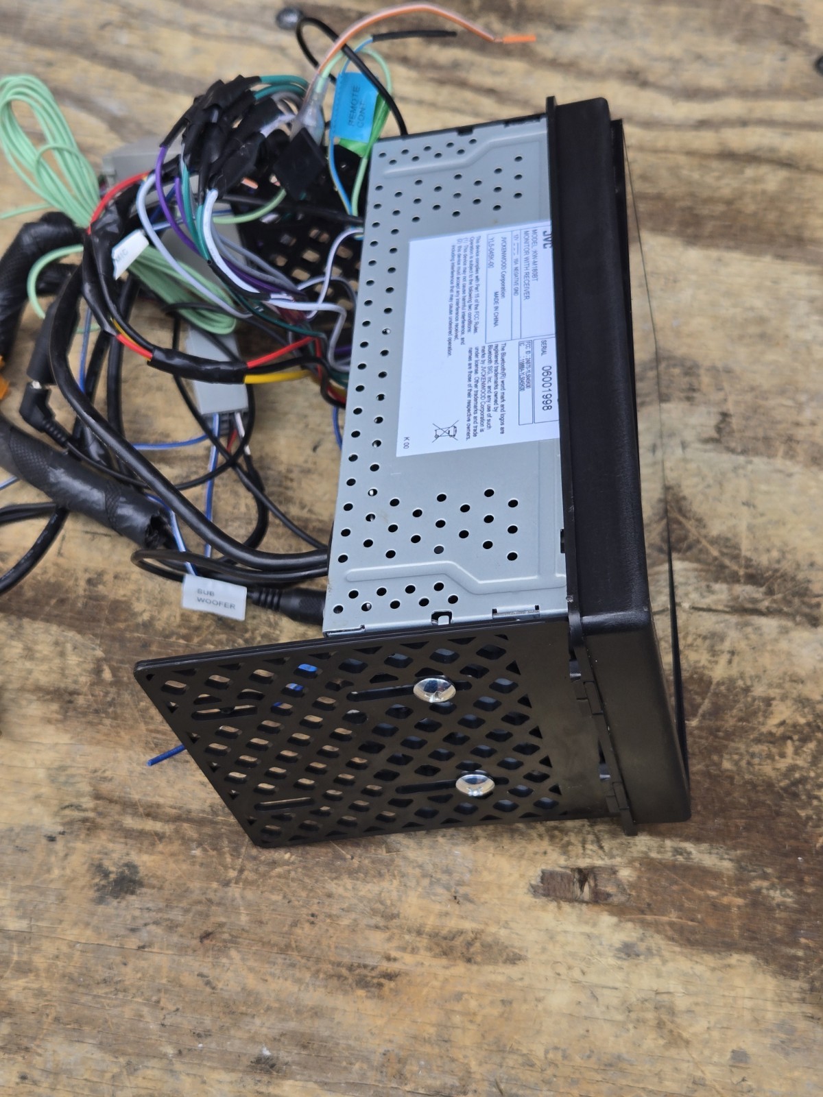 JVC KW-M180BT 6.8″ Short DMR, USB Mirroring, 1Cam, 2V,Fast Startup – Used, Good