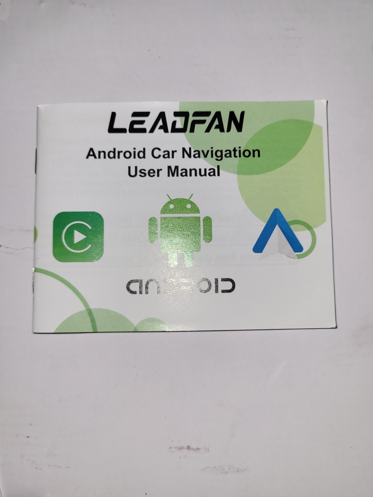 Leadfan 10.1 Android Car Navigation System 10.1