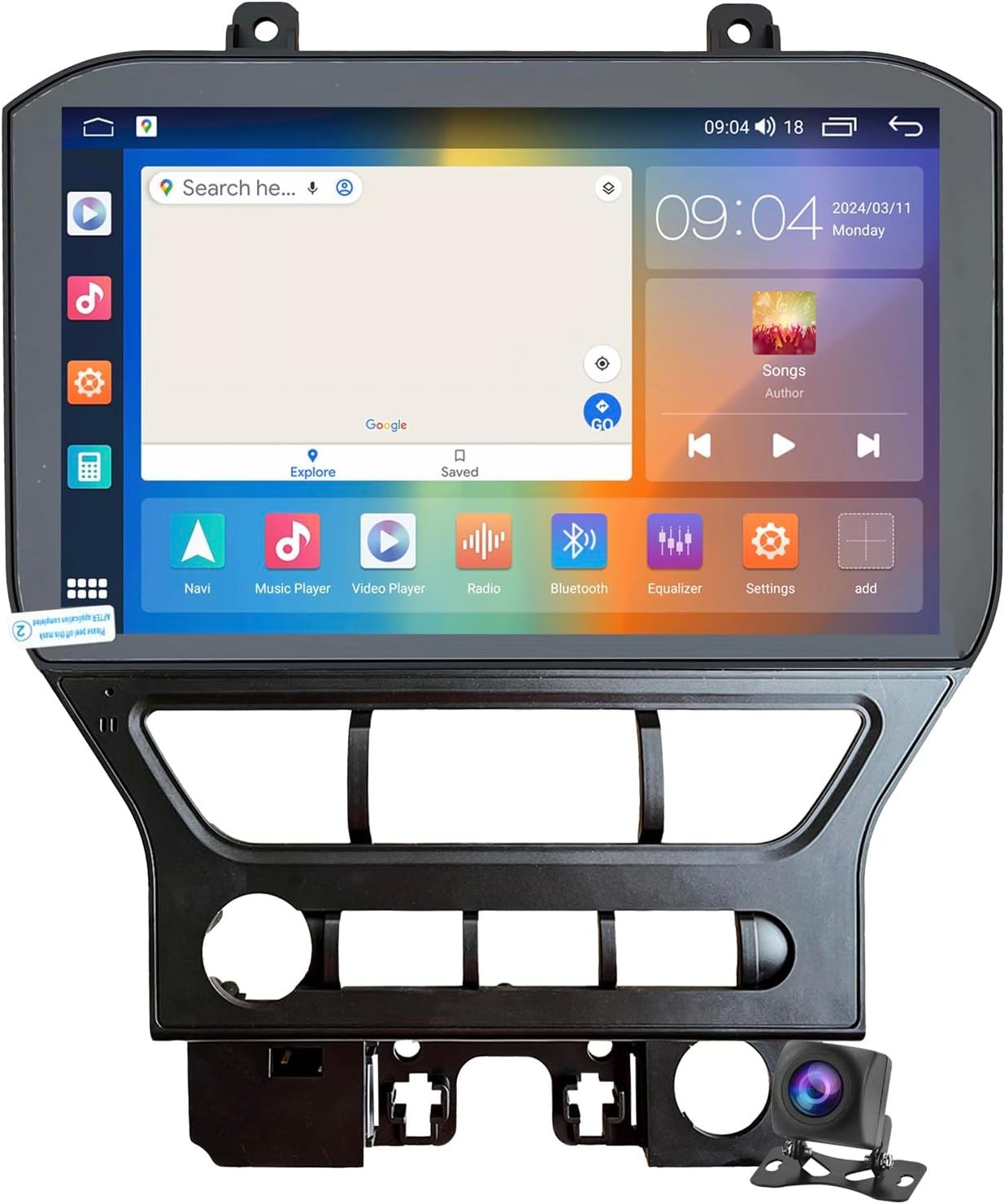 11.5″ Android Car Radio Stereo Carplay GPS Navi 4+64G For Ford Mustang 2015-2023
