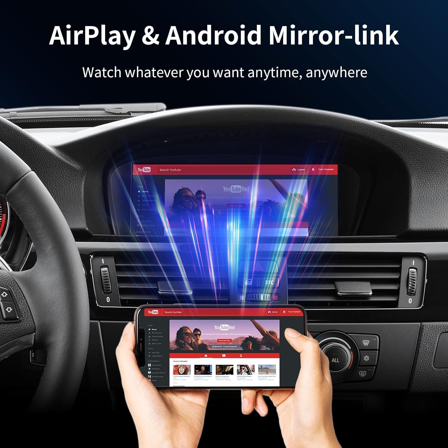 Carplay/Android Auto 8.9” Touchscreen For BMW 2005-2008 CCC-Or 2009-2010 CIC