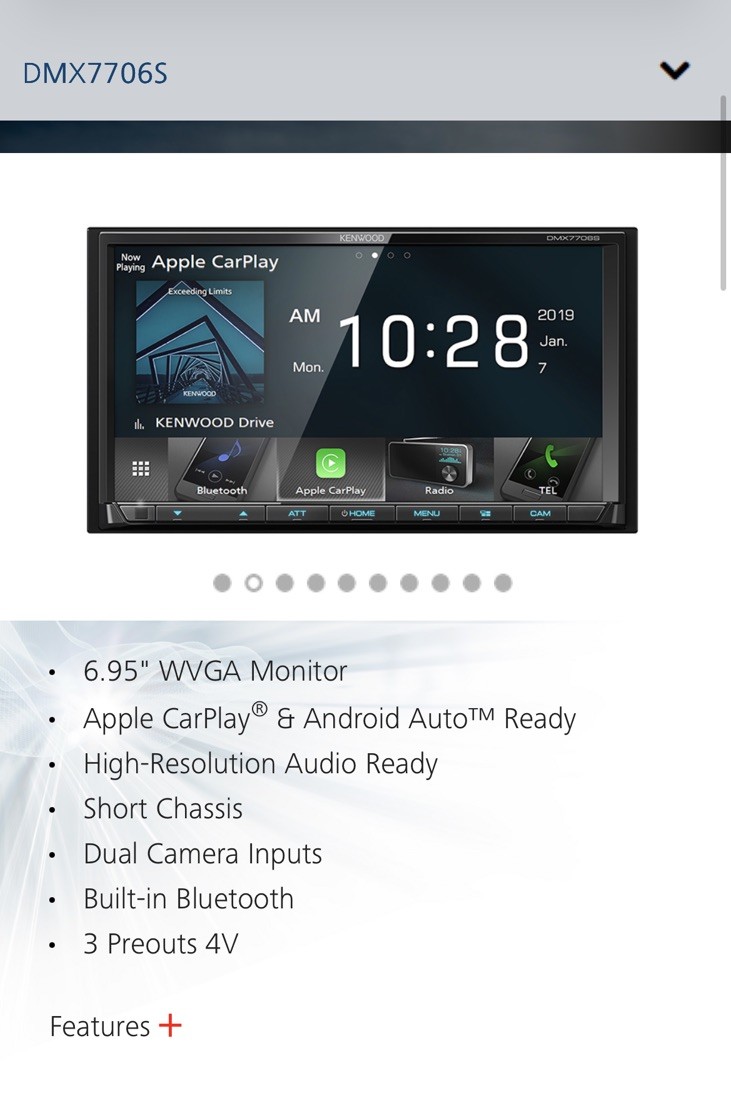 Kenwood DMX7706S + iDatalink Maestro RR 2010-2014 Mustang CarPlay Dash Kit