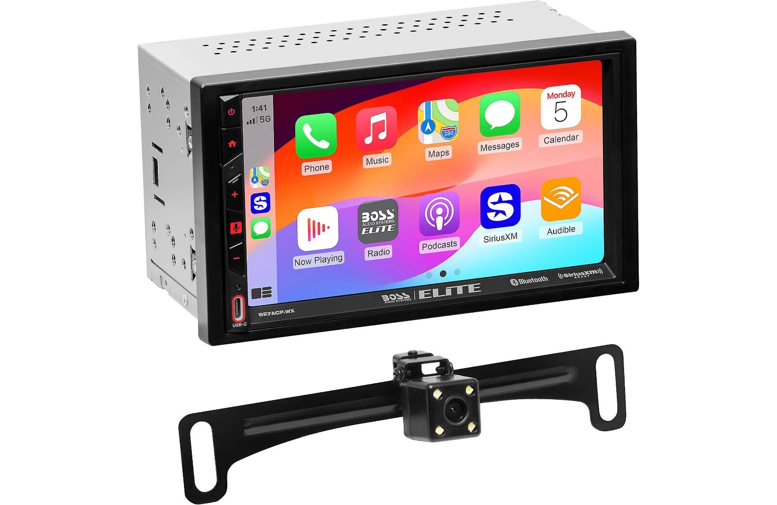 BOSS BE7ACP.WXC Car Stereo 2-Din Wireless Apple CarPlay Android Auto 7″ SiriusXM