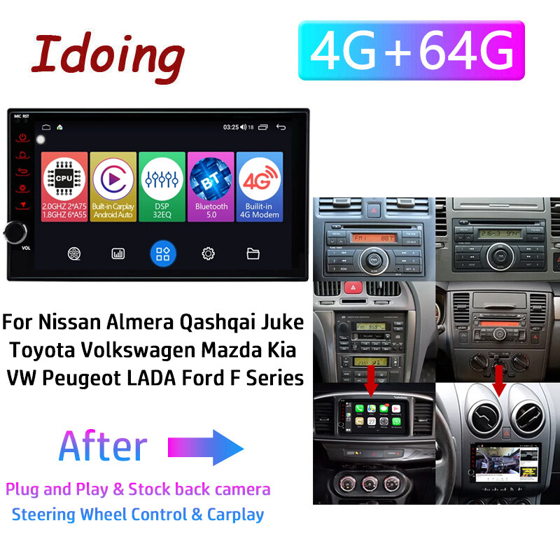 9″ Car Radio For Apple/Andriod Carplay Car Stereo Touch Screen GPS Navi WIFI