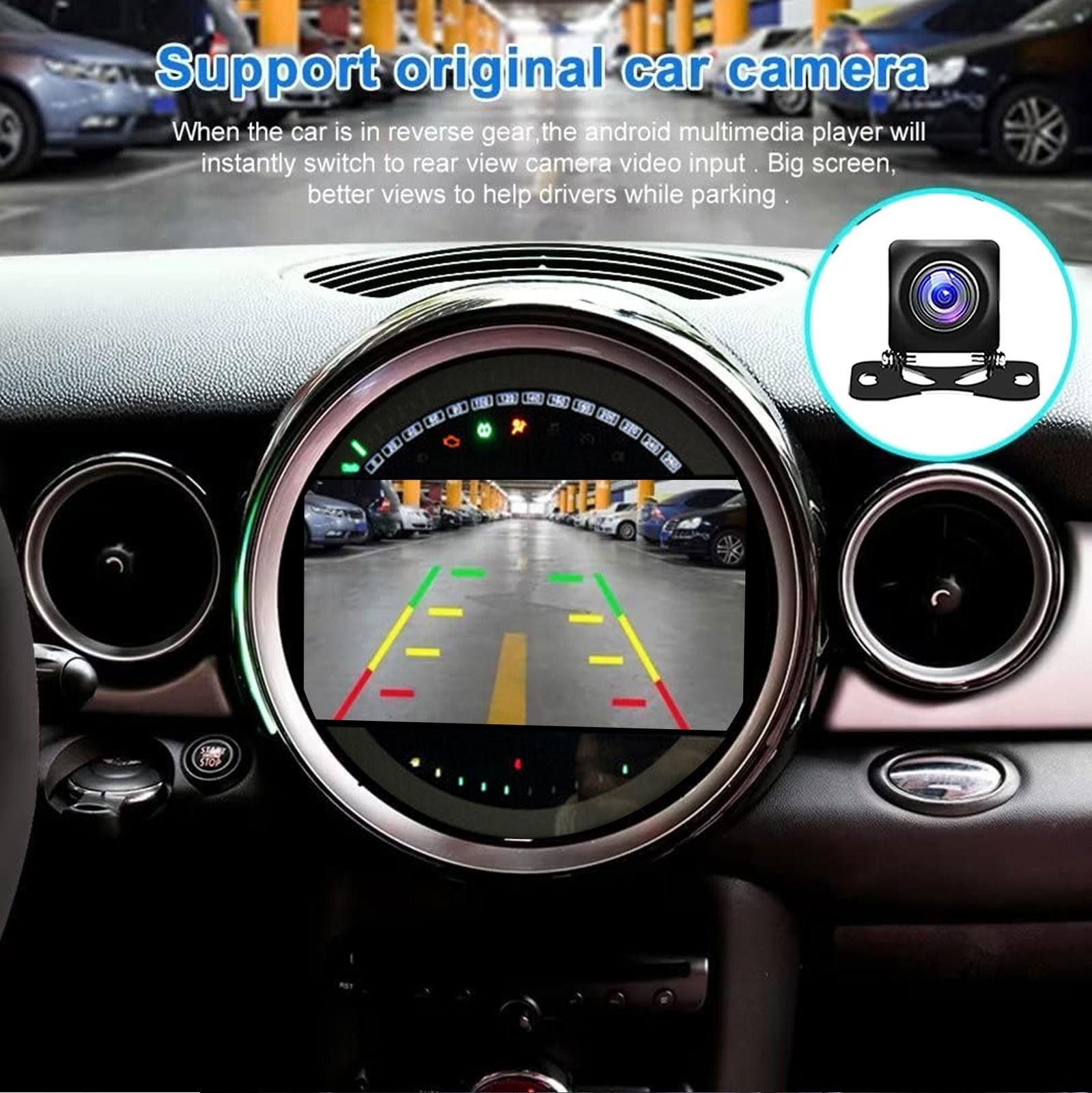 For BMW Mini Cooper R56 R60 2007-2015 9” Car Stereo Radio CarPlay Android Auto