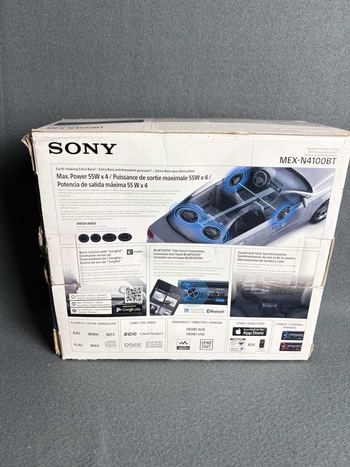 Sony MEX-N4100BT Bluetooth Car Stereo Receiver NFC USB AUX 55W x 4 NIB