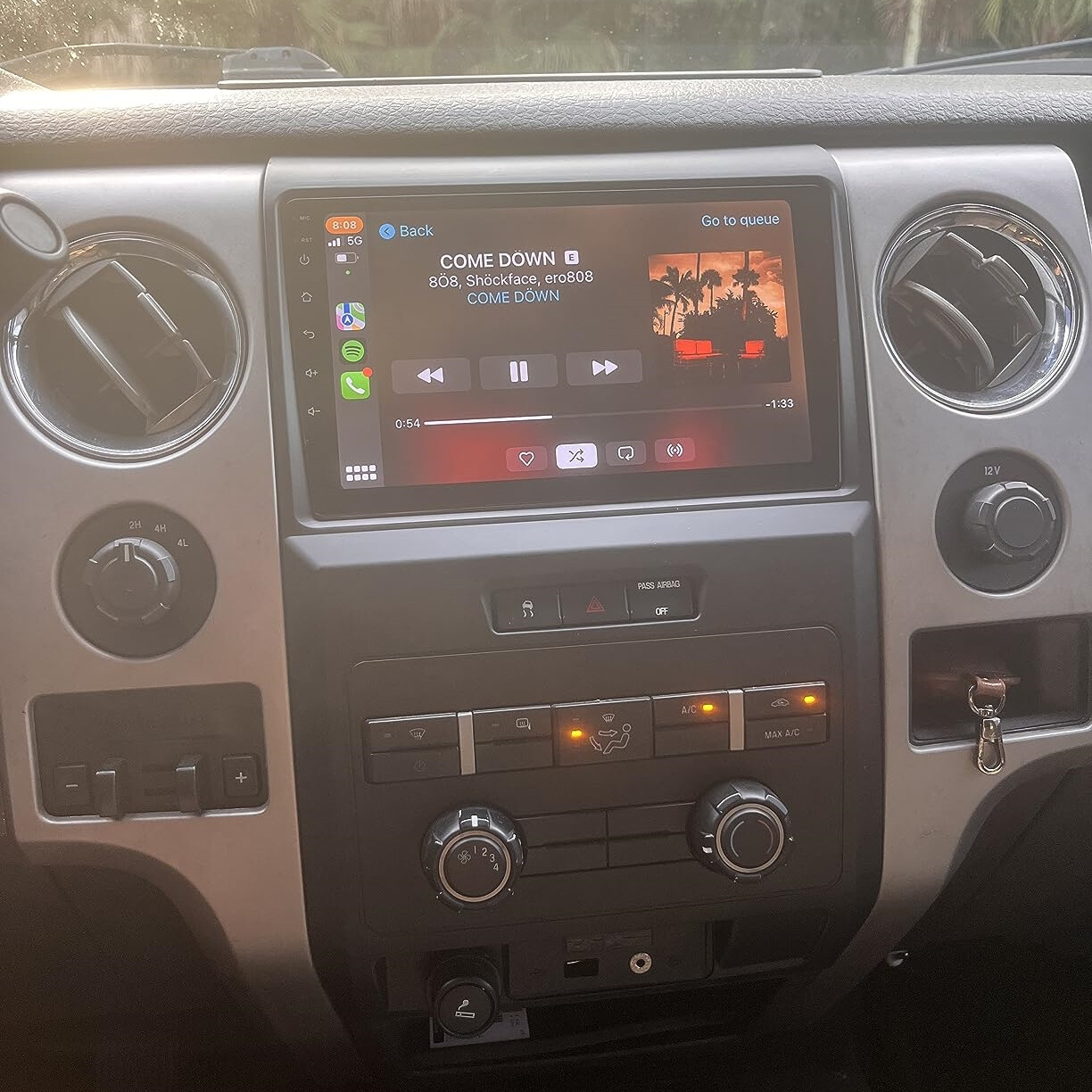 For Ford F150 2009-14 Apple Carplay 9″ Car Stereo Radio GPS Navi w/ Camera