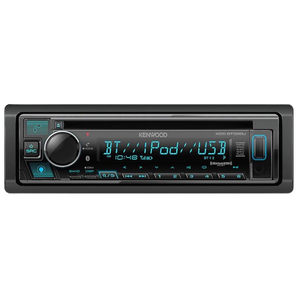 Kenwood KDC-BT382U Single DIN CD with Bluetooth and SiriusXM Tuner