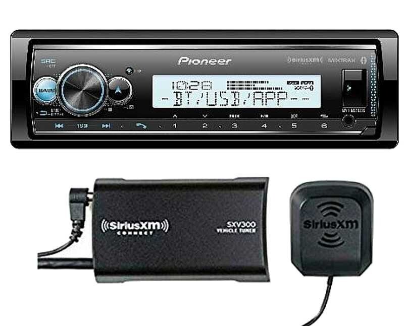 Pioneer MVH-MS512BS Marine Digital Media Receiver + SiriusXM Tuner and Antenna