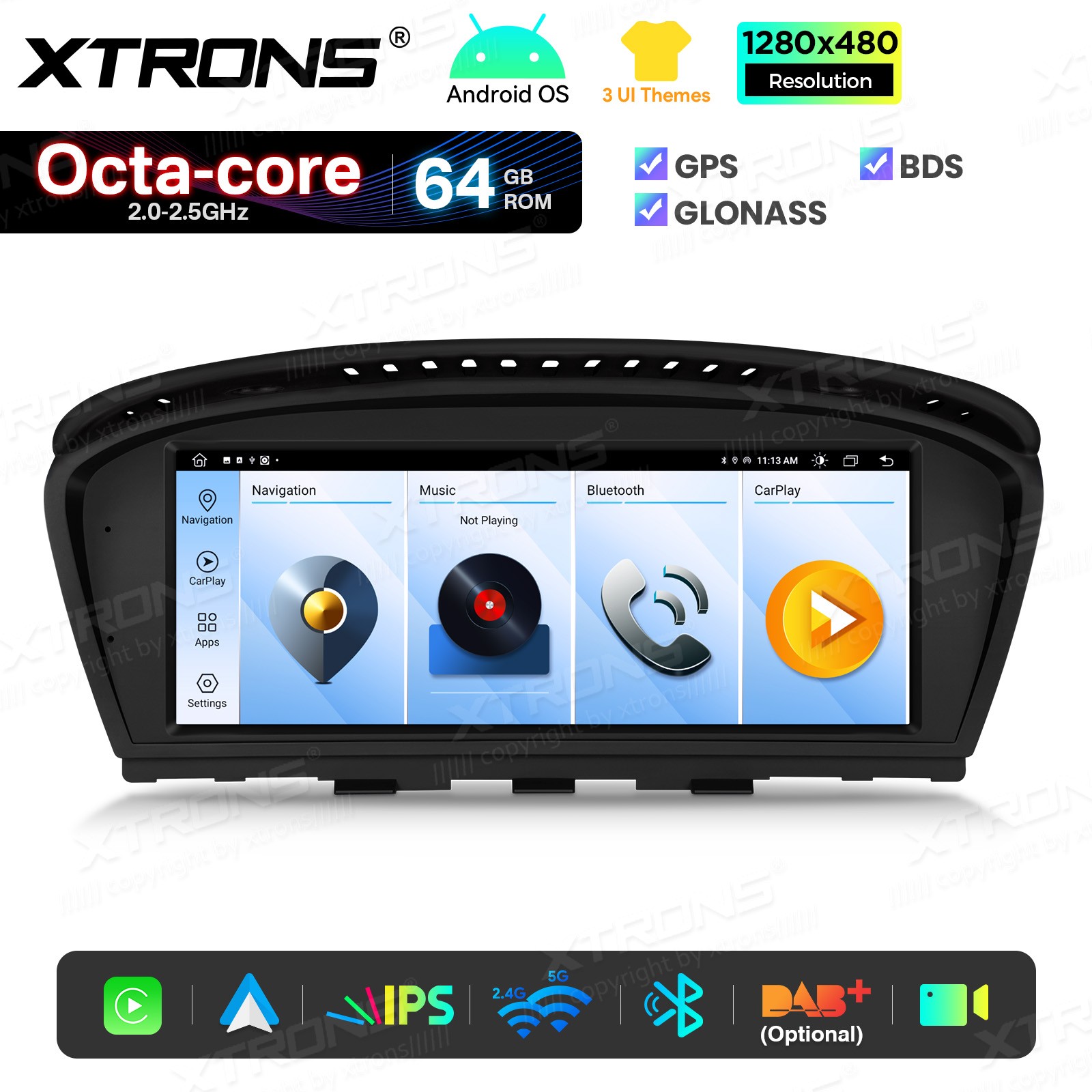 8.8″ Screen Upgrade for BMW 3 5 Series E60 Android 8-Core 64G CarPlay Retrofit