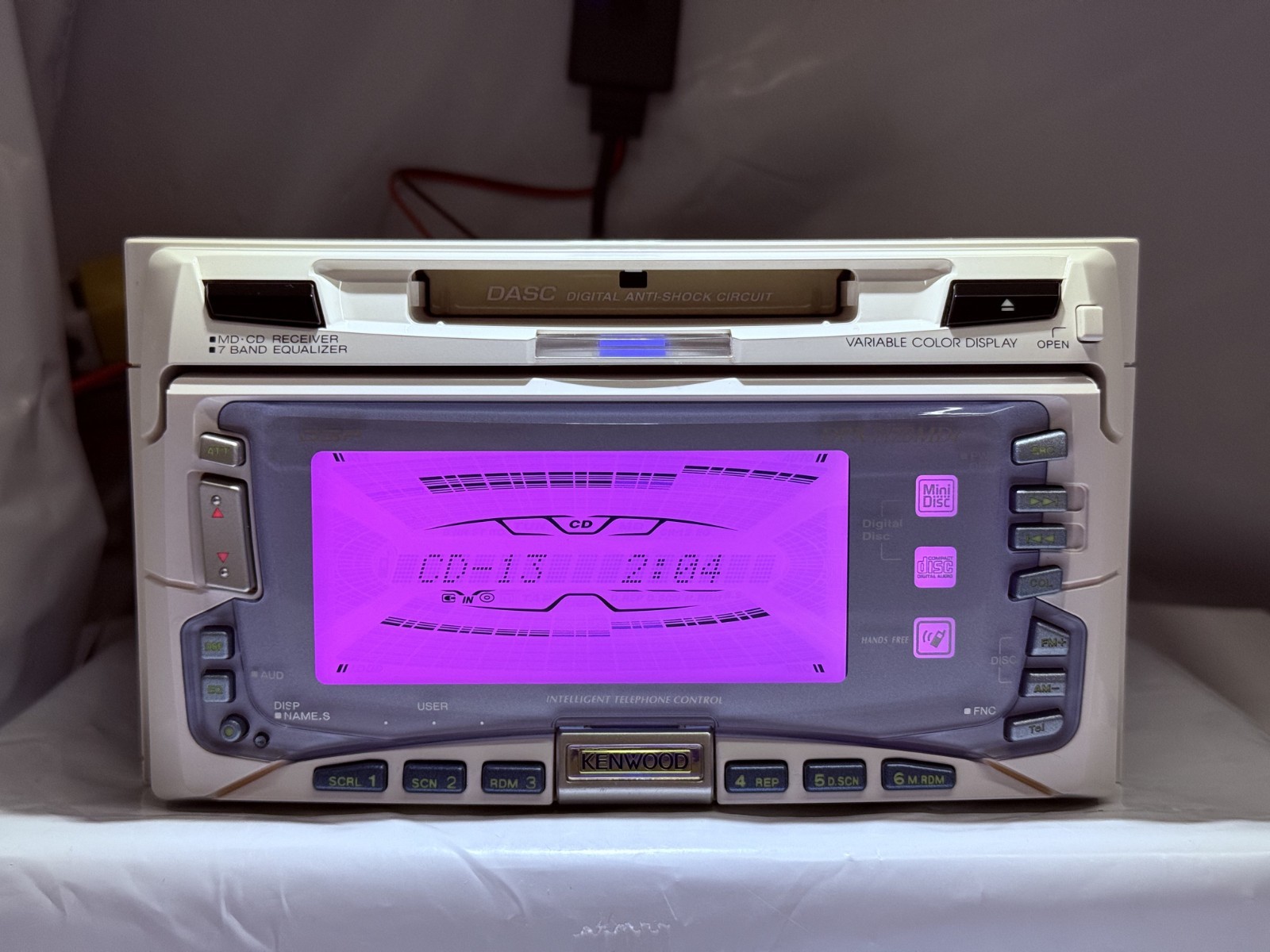 KENWOOD DPX-7170MDi White 2DIN CD MD Player JDM w/ External Bluetooth Japan