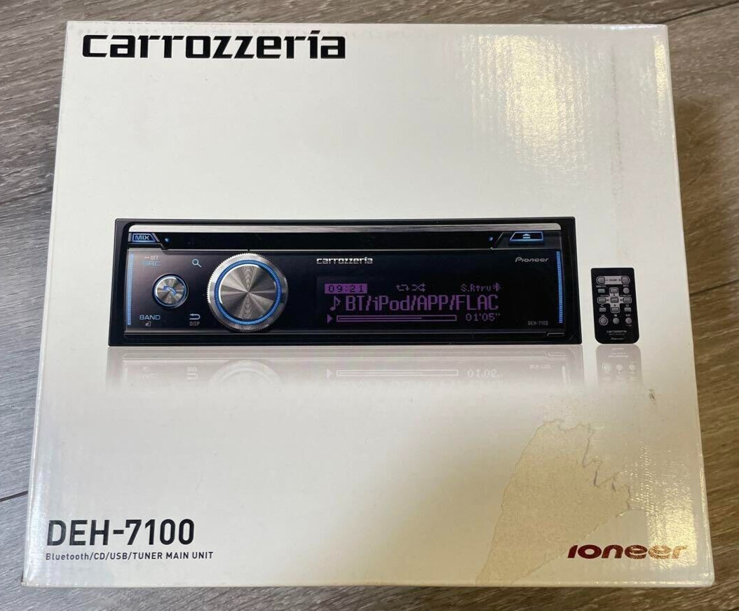 Pioneer Carrozzeria Car Audio DEH-7100 CD receiver with built-in Bluetooth NEW
