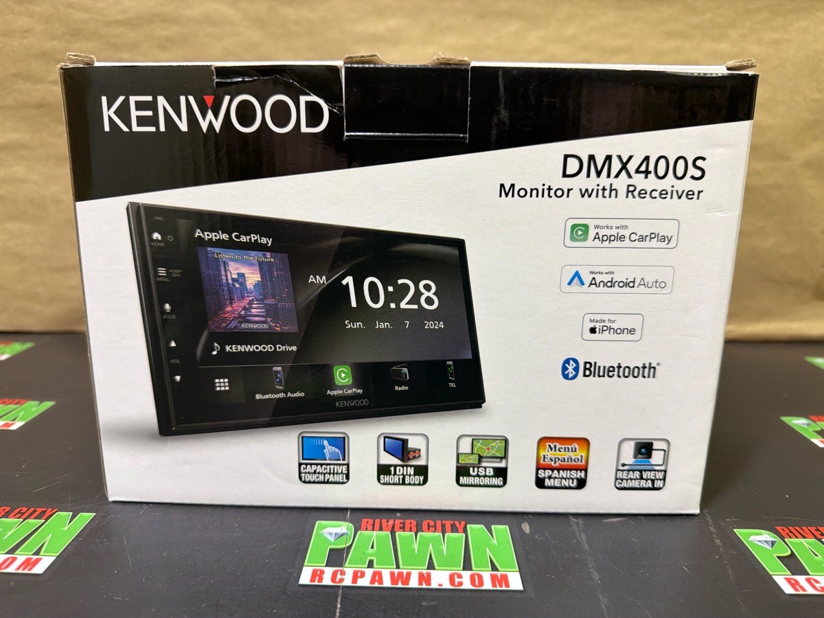 Kenwood DMX400S 6.8″ Digital Multimedia Receiver W/Apple CarPlay & A (R7A016037)