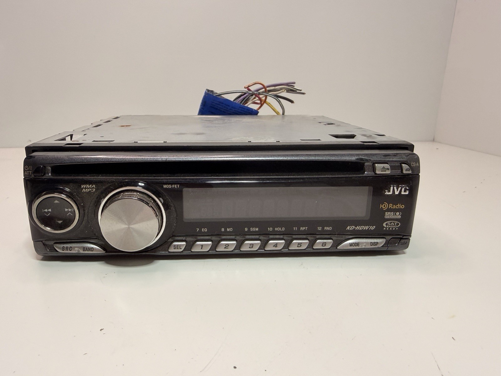 JVC KD-HDW10 CD Receiver HD Radio Car Stereo WMA MP3 Untested