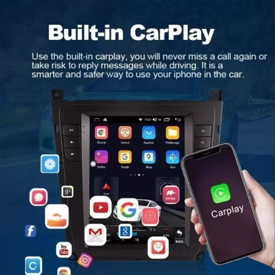 Android Tesla Vertical Screen Car-Play Radio For Bentley Flying Spur 2012-2019