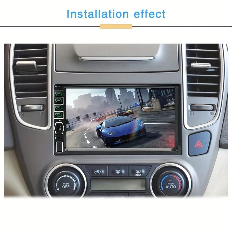 7 Inches Car Radio Stereo 1DIN Bluetooth FMB AUX Audio MP5 Player + Camera