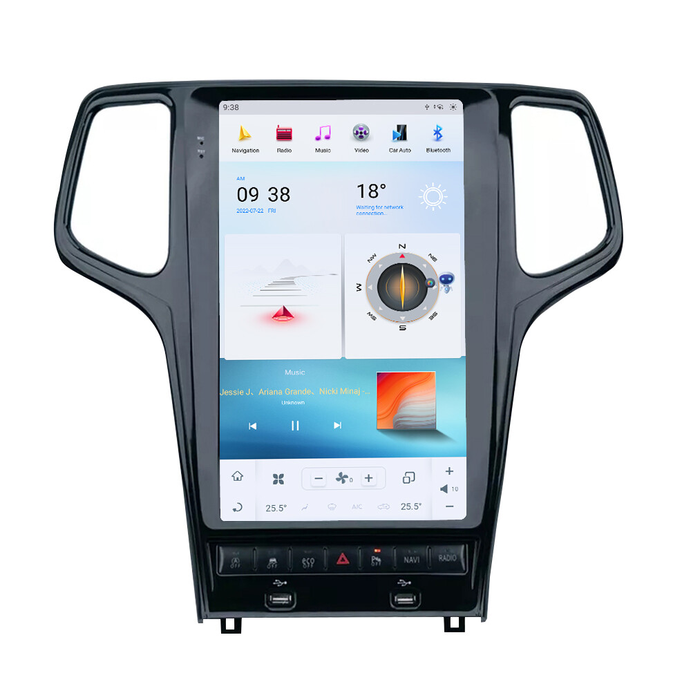 Car Radio for Jeep Grand Cherokee 2014-2019 HD GPS Carplay DSP WiFi BT Music APP