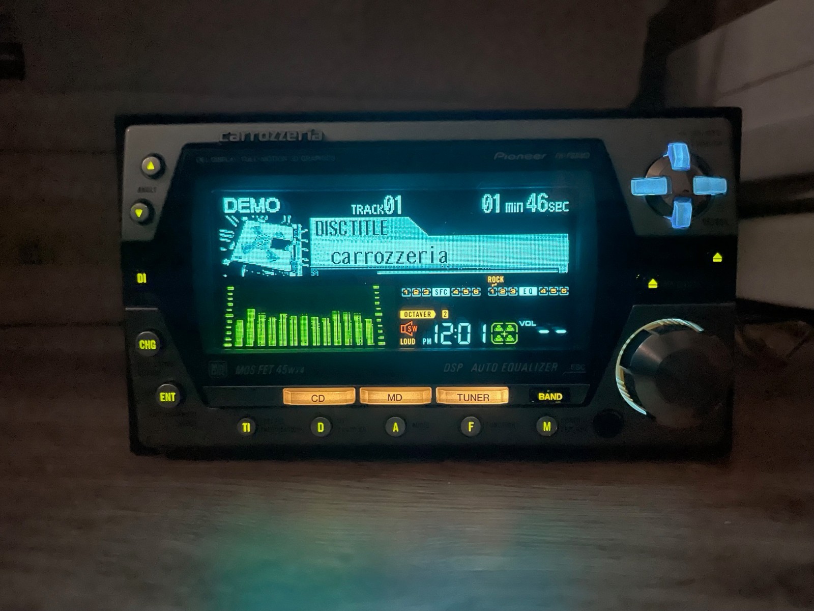 Pioneer carrozzeria FH-P88MD 2Din Car Audio CD MD Player Already Maintained