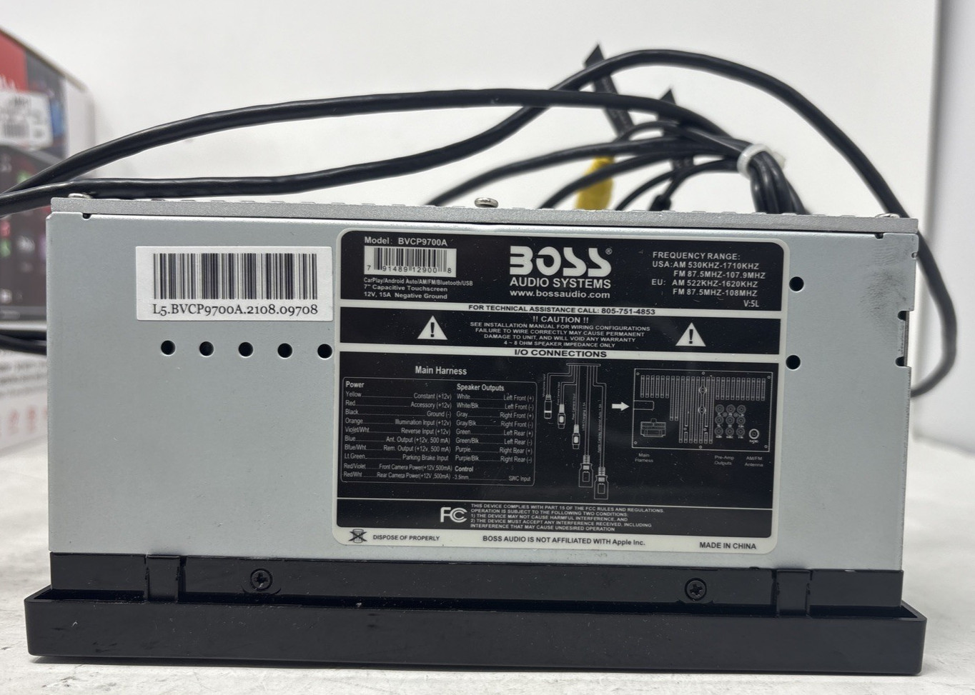 BOSS Audio BVCP9700A 7 inch Touchscreen Digital Media Receiver (READ DESCRIPTIO)