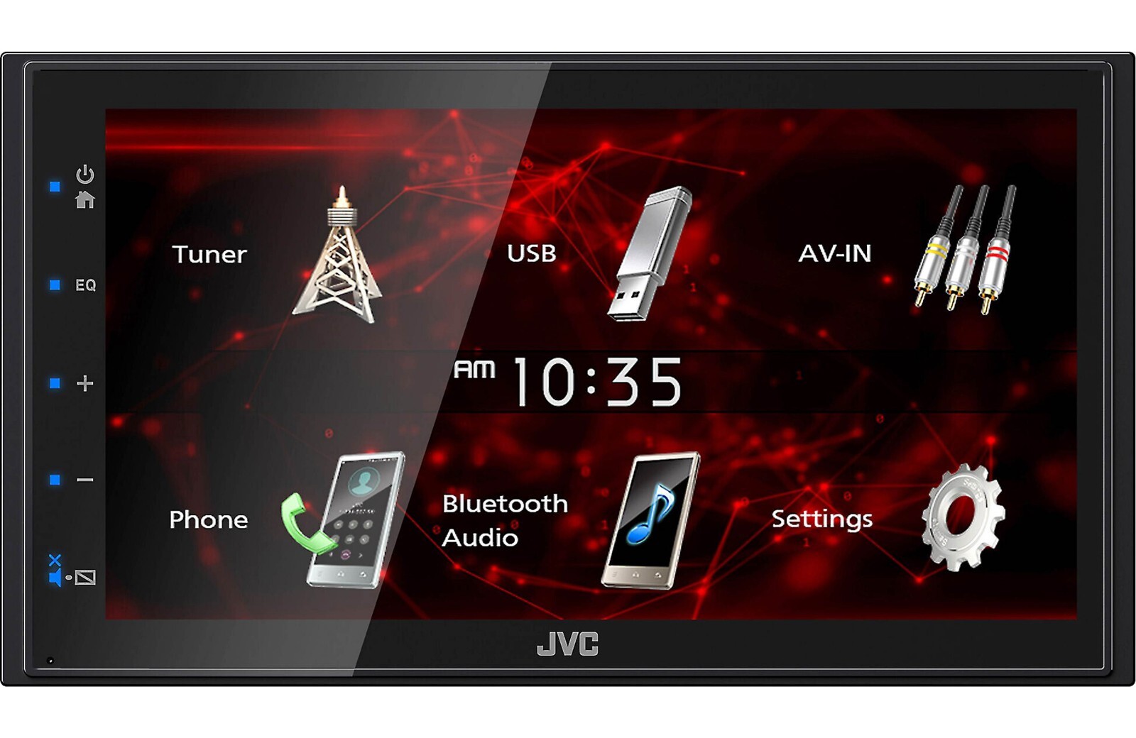 JVC KW-M180BT Bluetooth Media iPhone Android USB Mirroring AM FM Aux USB 6.75″