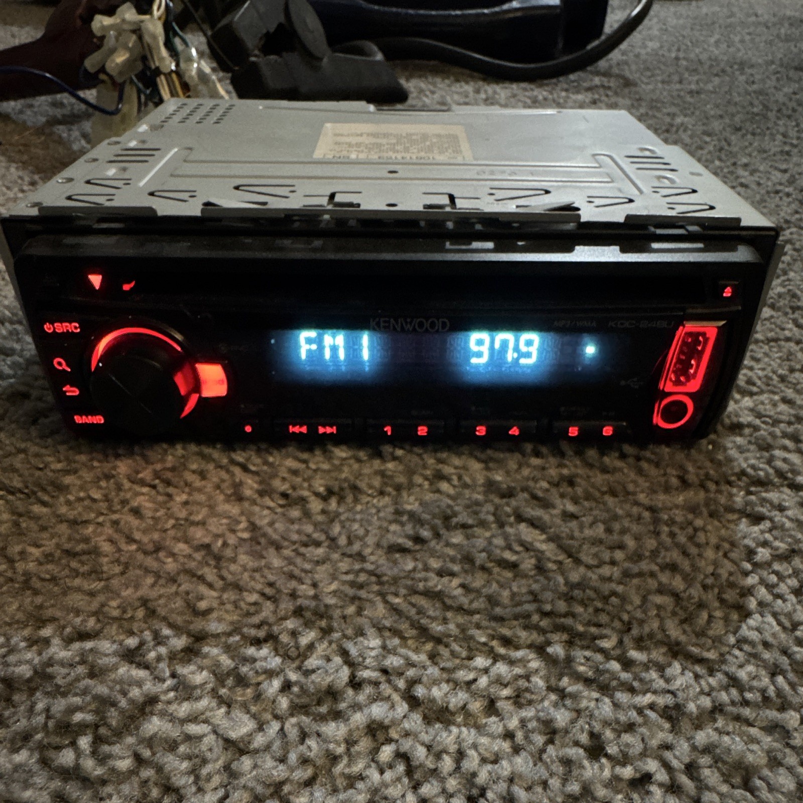 Kenwood KDC-248U 1 DIN In-Dash CD Receiver Car Stereo Head Unit w/ Remote