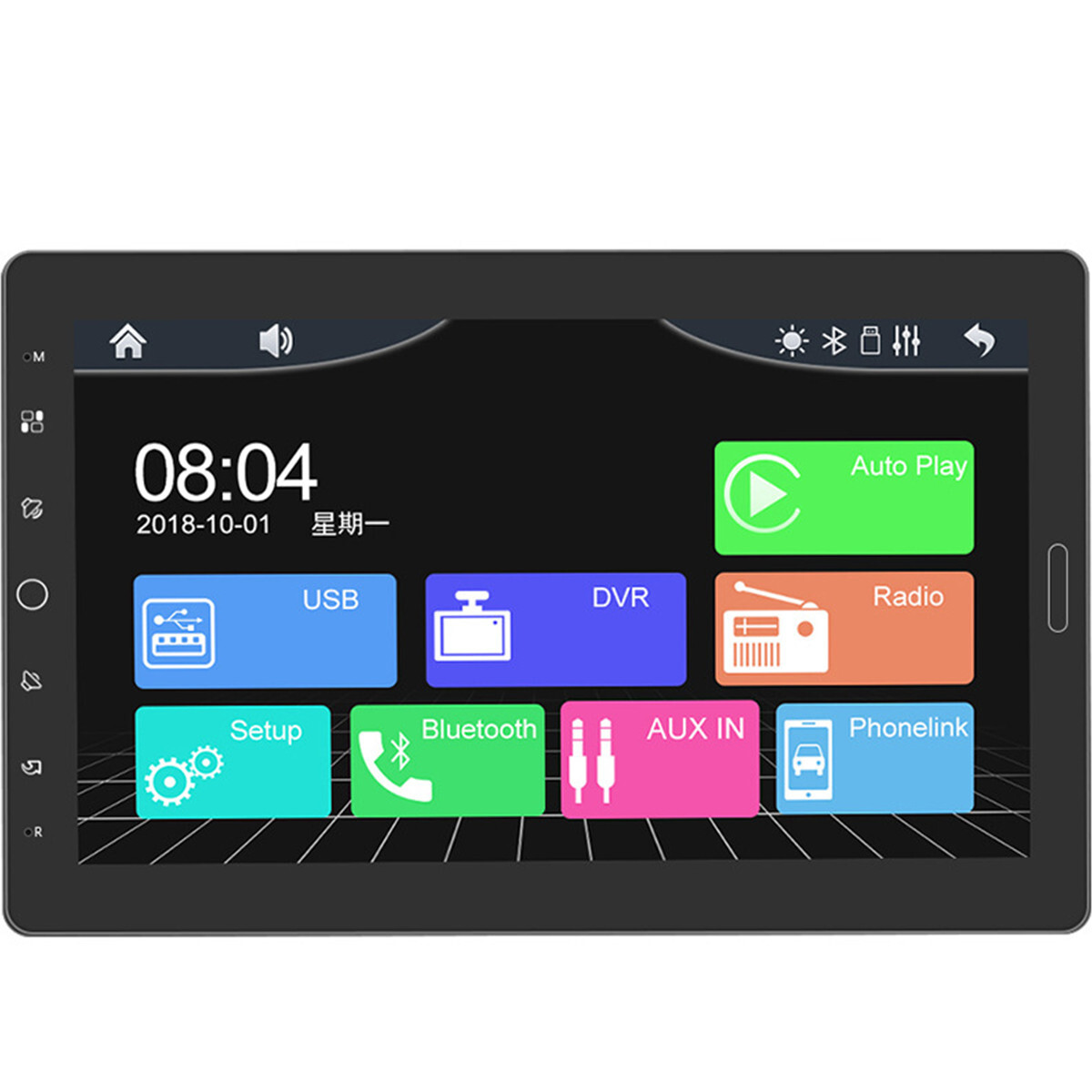 10.1in HD Car Stereo Radio Touch Screen Bluetooth Mirror Link For Android Auto