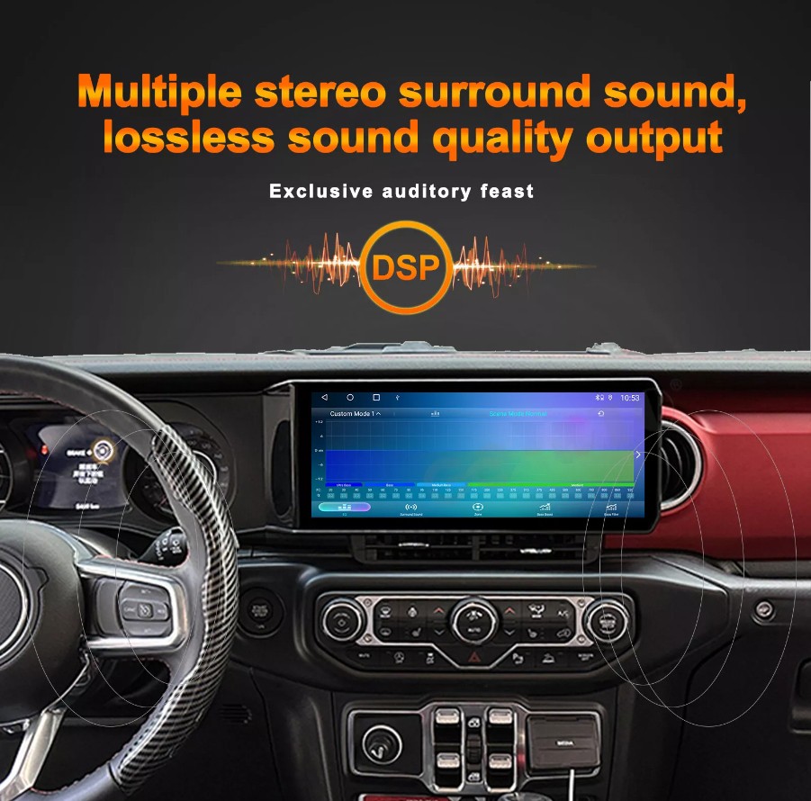 128G Android 13 Car Radio for Jeep Wrangler JL Gladiator Stereo Carplay GPS Navi