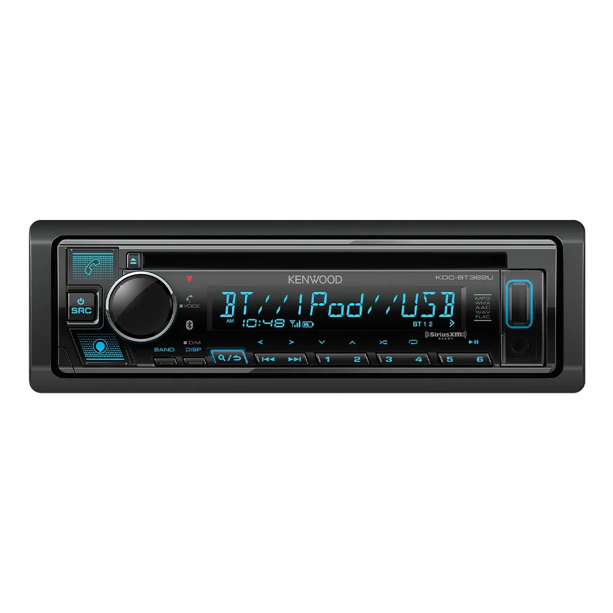 Kenwood KDC-BT382U CD w/ 1.5 Line Text Display & Bluetooth/Amazon Alexa
