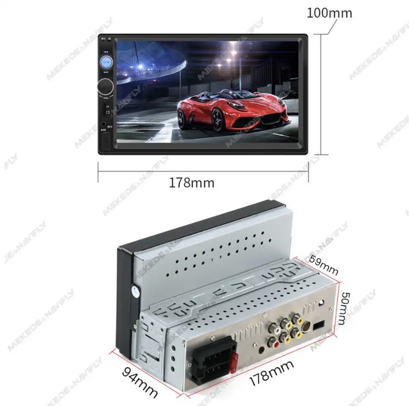 Car Radio 7 Inch 1 Din MP3 Multimedia Player Touch Screen