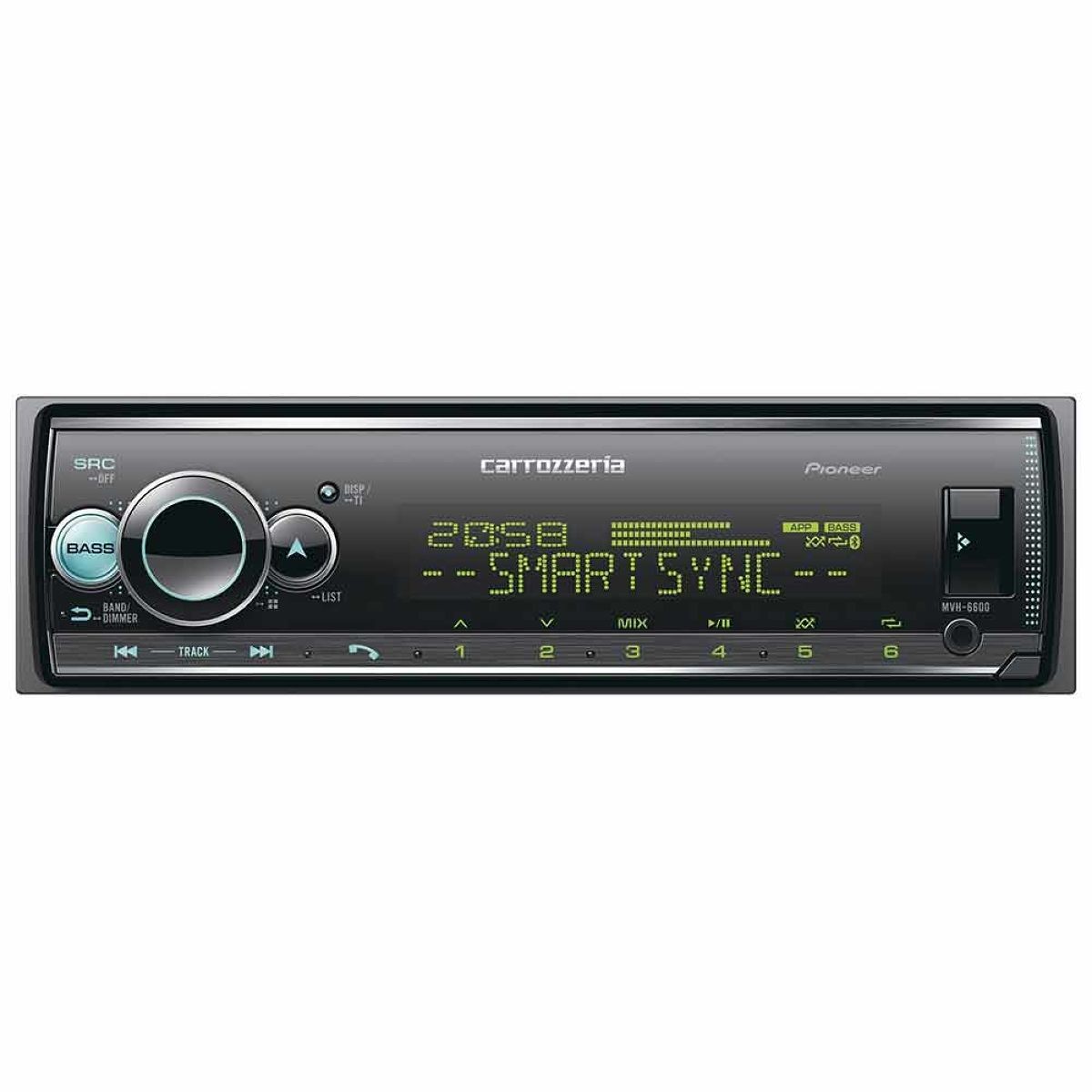 Carrozzeria Pioneer Carrozzeria MVH-6600 Bluetooth/USB/Tuner/DSP Main Unit