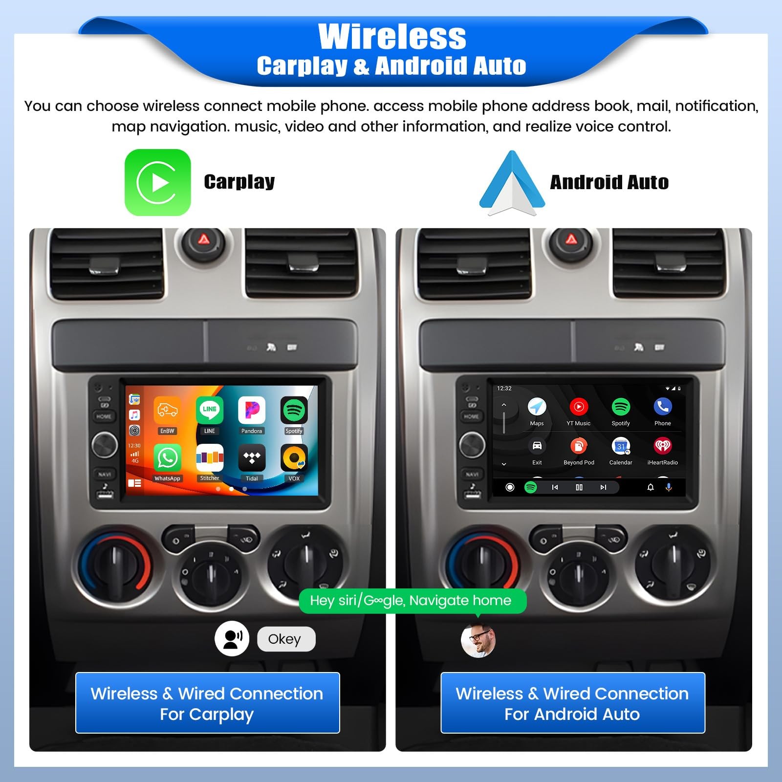 [2+64G] Car Stereo Radio for Chevy Chevrolet Silverado SSR Tahoe 2003-2006 Im…