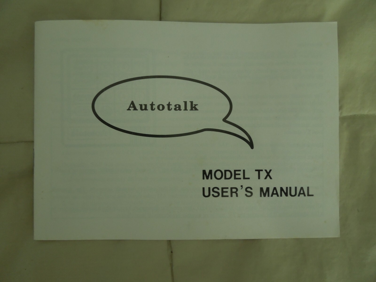 Autotalk TX In-Car Audio TV Info System Auto Truck Boat Brand New