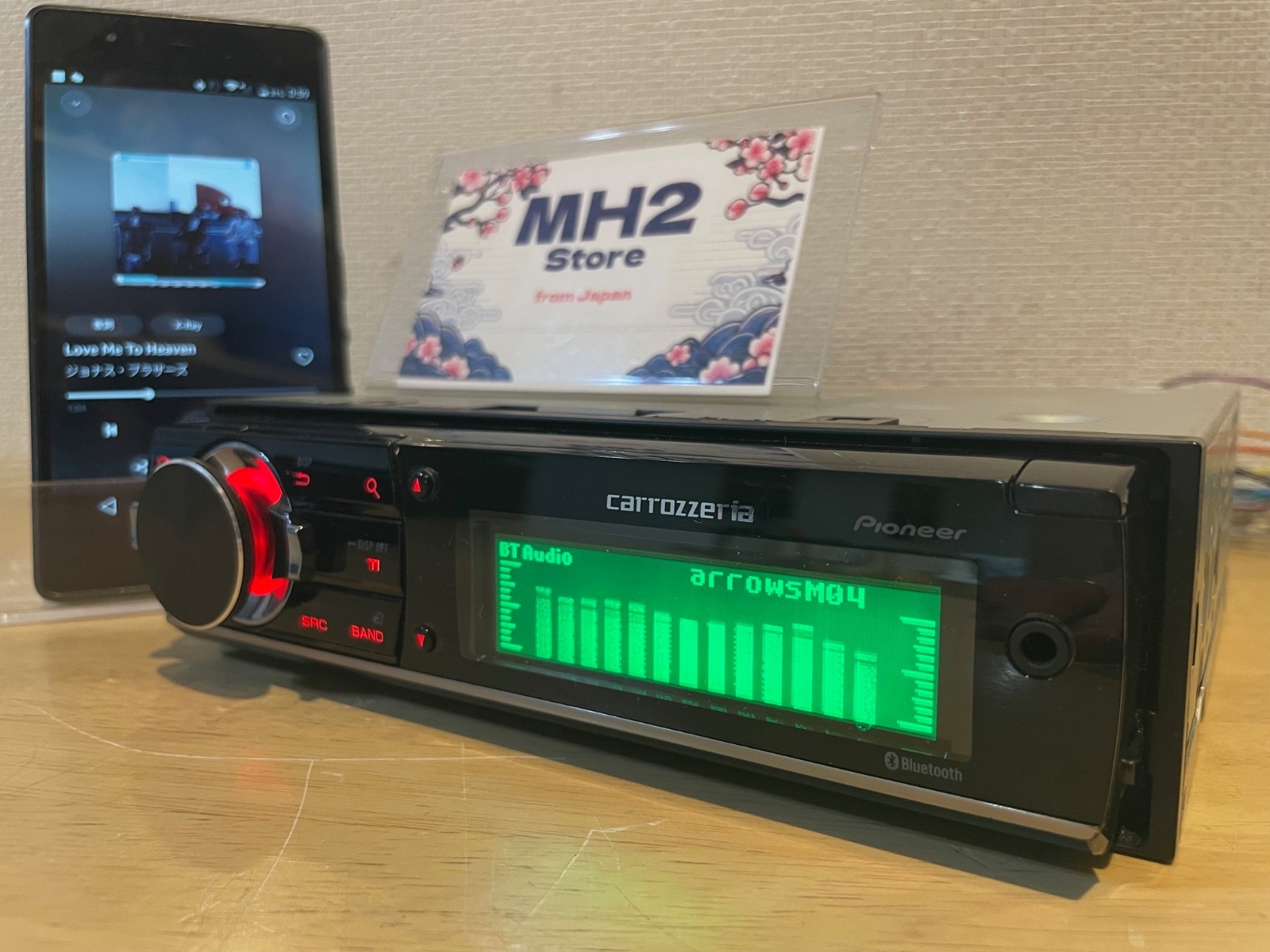 Carrozzeria Pioneer DEH-970 1DIN CD/Bluetooth/USB/AUX Car Audio Tested Working