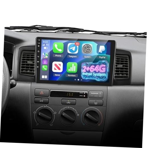 2+64G Radio for Toyota Corolla EX 2007 2008 2009 2010 2011 2012, Toyota