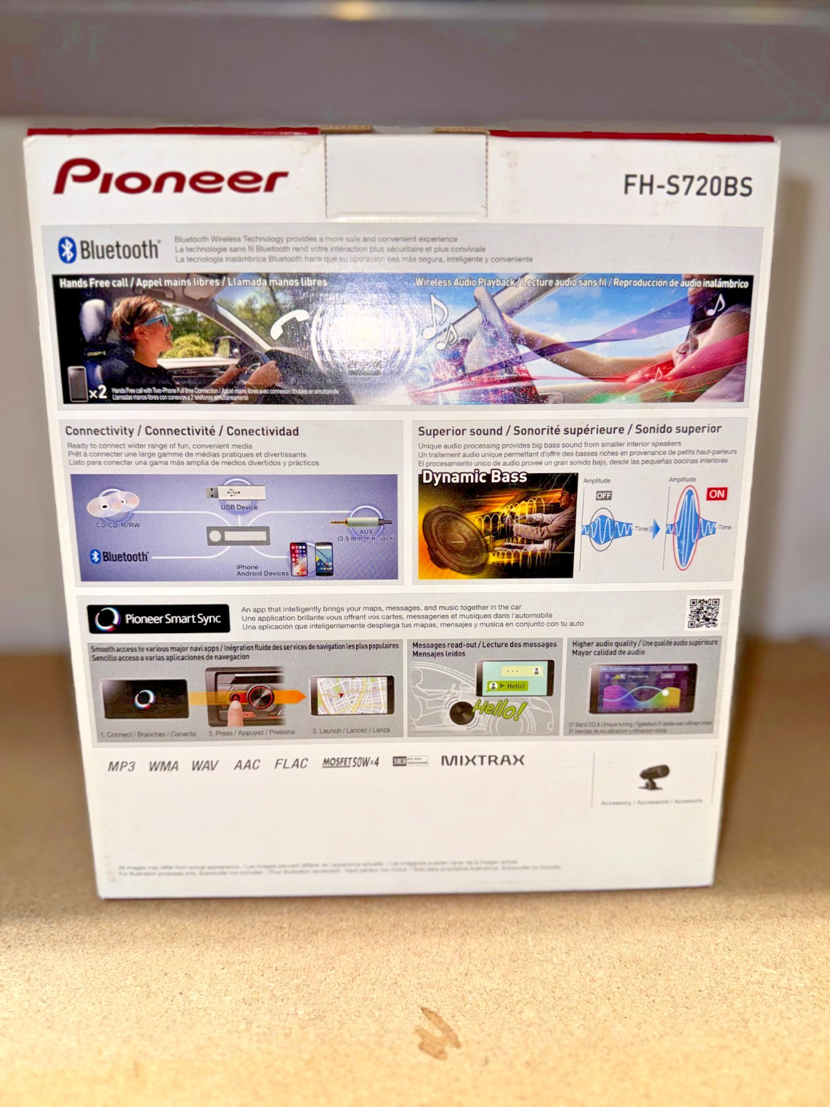 Pioneer FH-S720BS Double DIN Bluetooth Car Stereo | USB AUX Spotify SiriusXM Rea