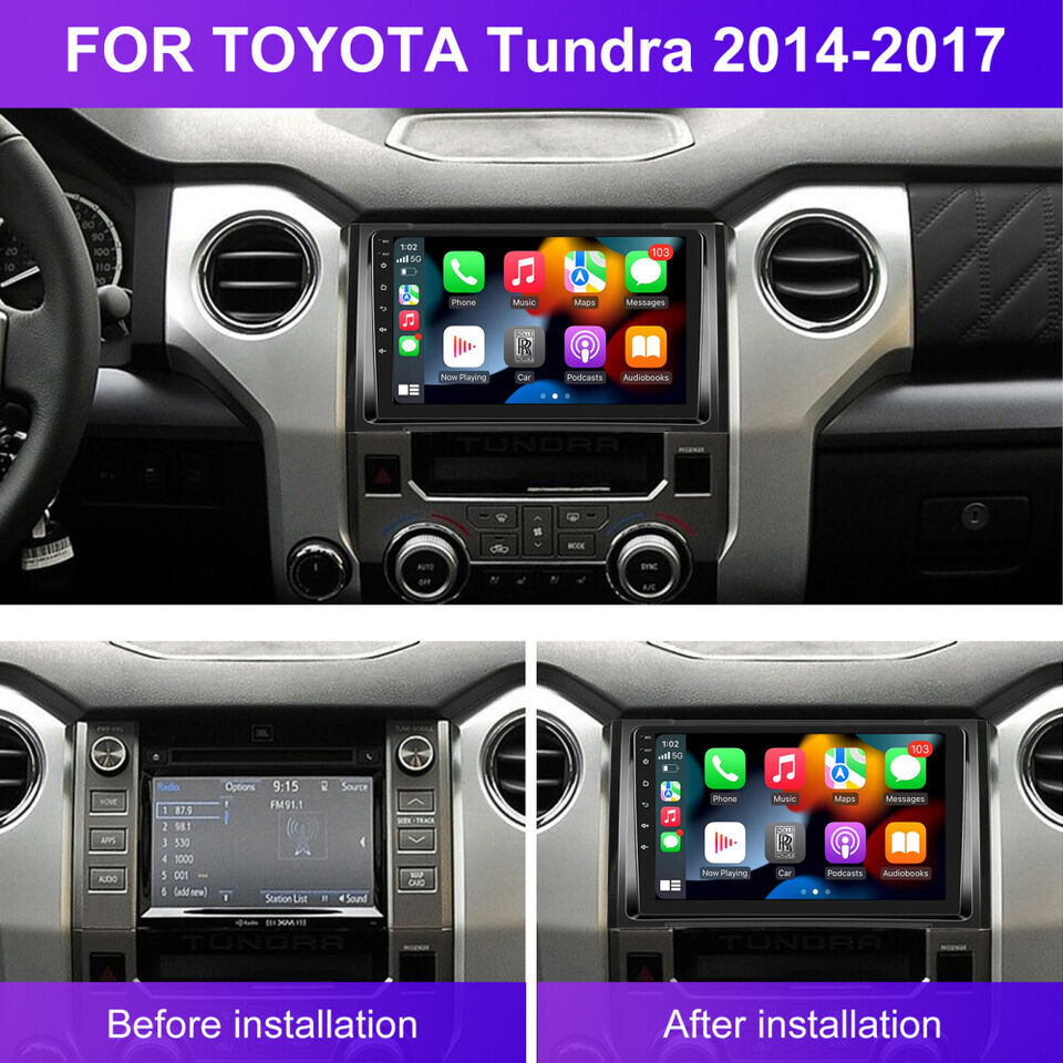 For Toyota Tundra 2014-2021 4+ 64GB Car Stereo Radio Android 15 GPS WIFI CarPlay