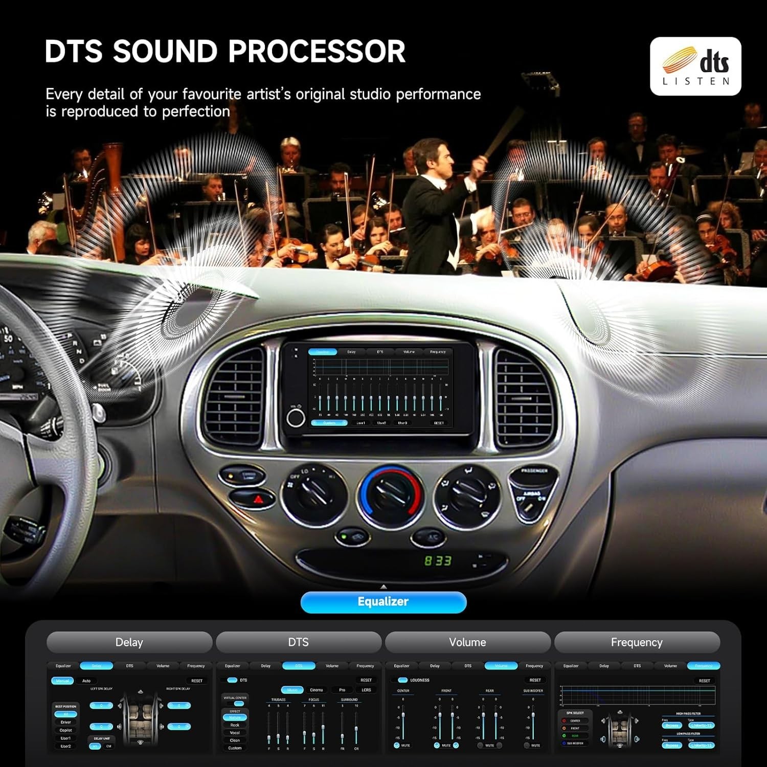 Dasaita 7” Double Din Car Stereo for Toyota Universal Radio WiFi Head Unit GPS