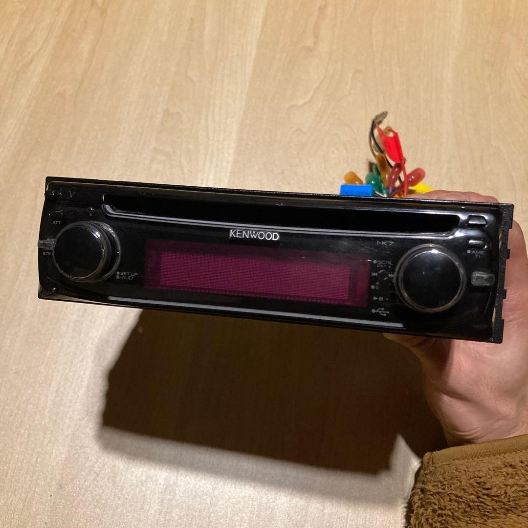KENWOOD I-K7 CD RECEIVER FM AM MP3 WMA AAC 1DIN Black MAX.50W x4 DC14.4V