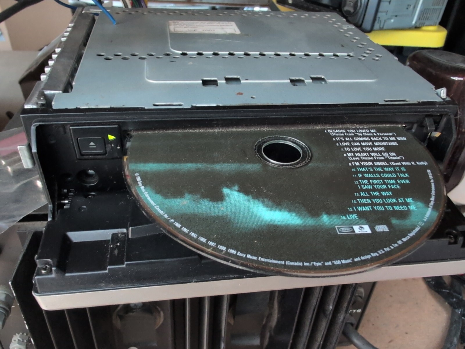 Panasonic CQ-DF202U Car Cd Player Tested and Working Blue Display