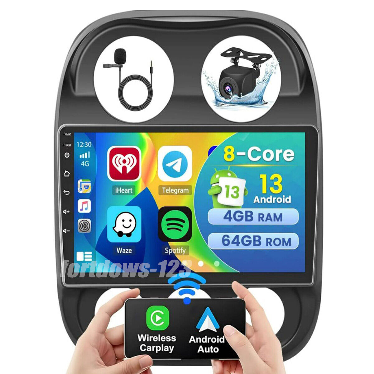 For 2010-2016 Jeep Patriot Compass Android 13 Apple Carplay Car GPS Stereo Radio