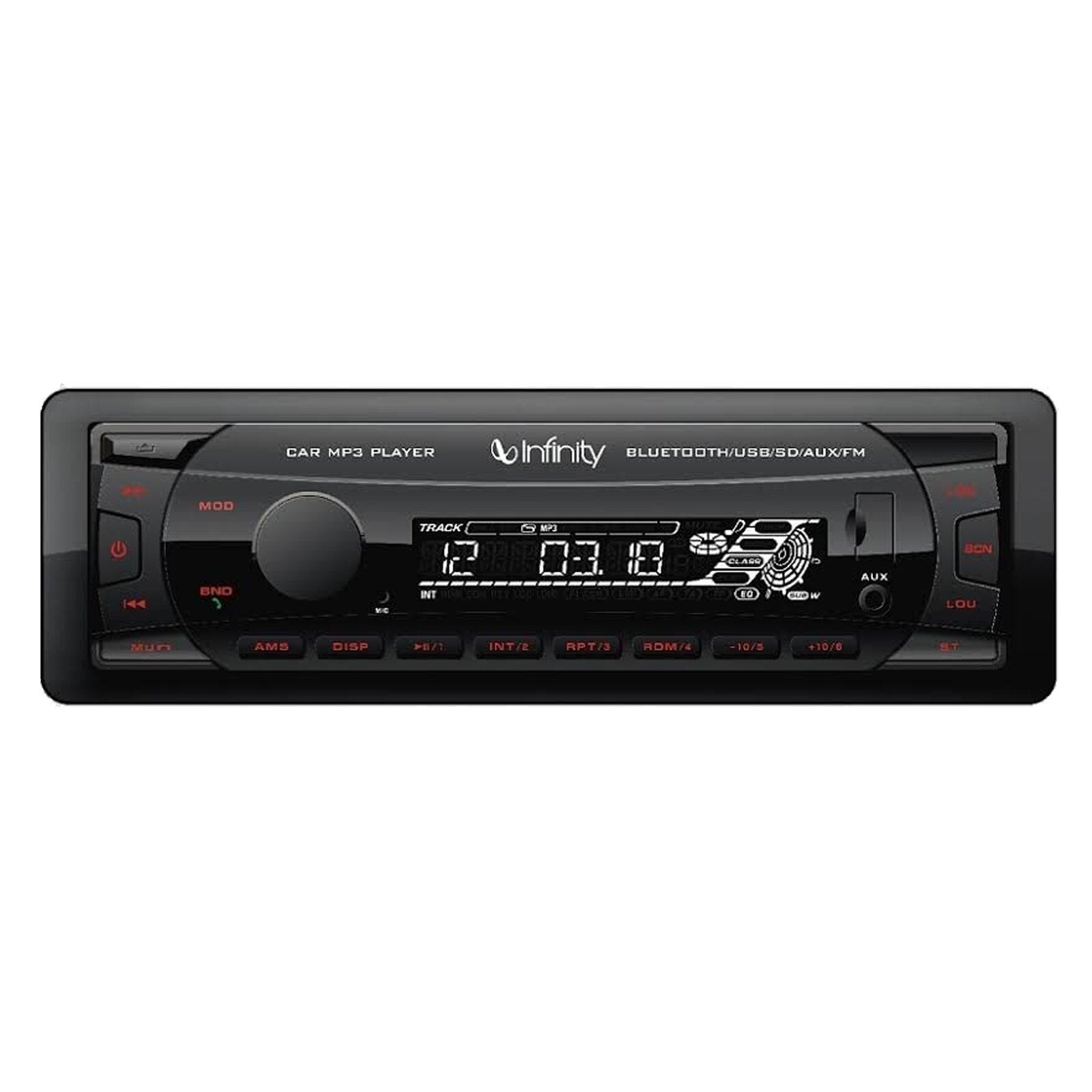 Infinity Alpha 100 Bluetooth USB/AUX SD FM/MP3 Stereo Digital Media Car Receiver