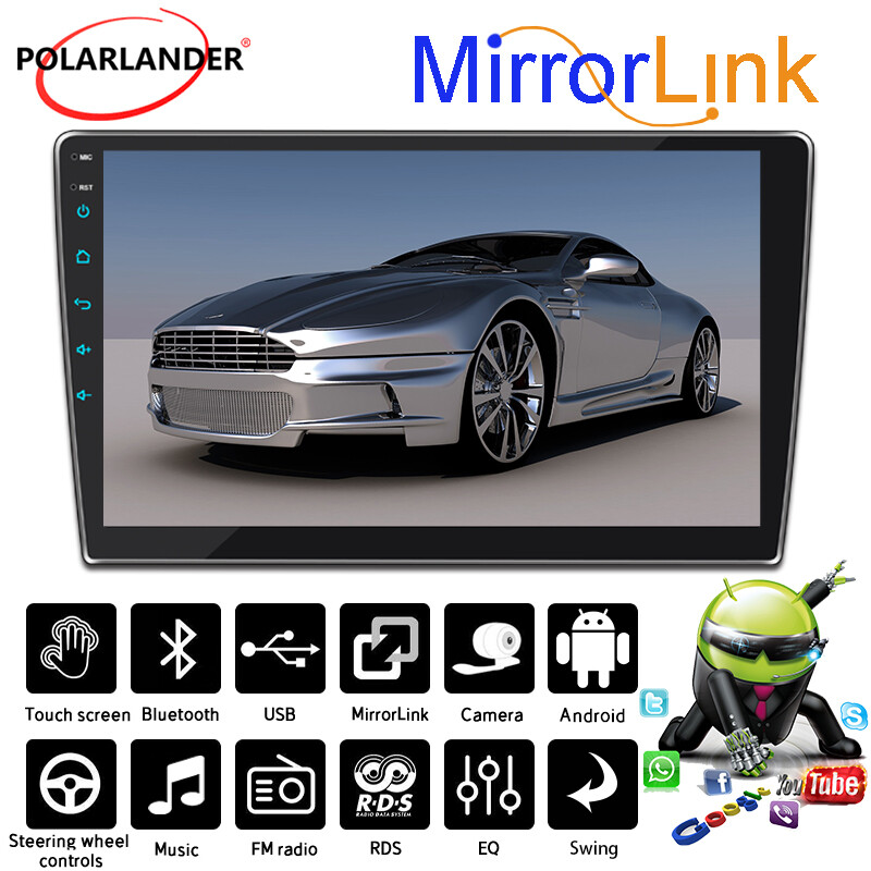 Single Din 10 inch Bluetooth Mirror Link FM/AM radio Car MP5 Player Touch screen