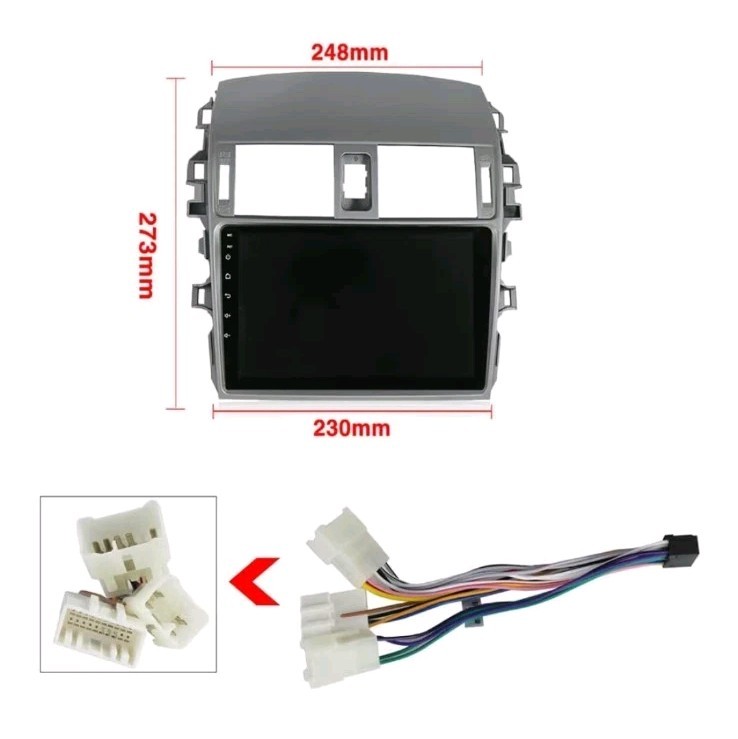 4G+64G Carplay Android 13 Car Stereo Radio GPS Navi For 2009-2013 Toyota Corolla