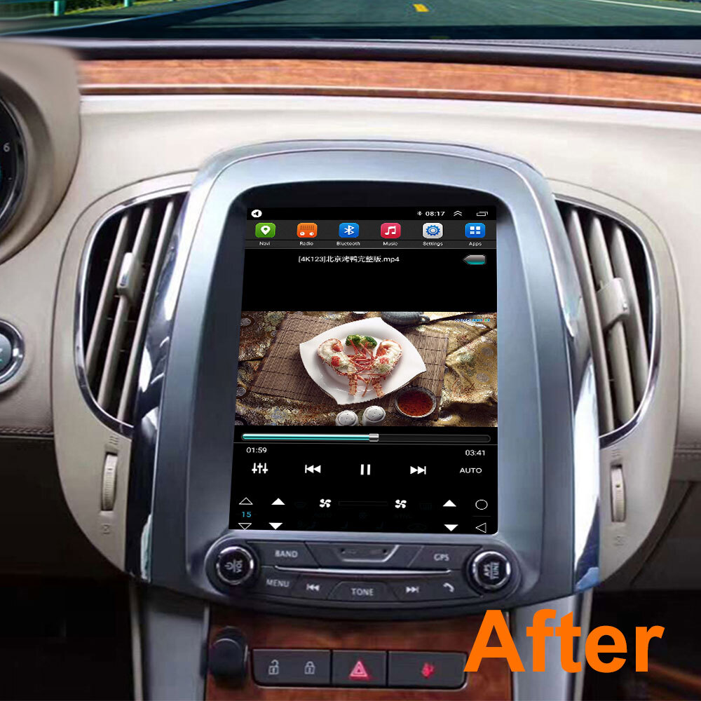 For Buick Lacrosse 2009-2012 Android 14 Car Stereo Radio GPS Navigation WIFI BT