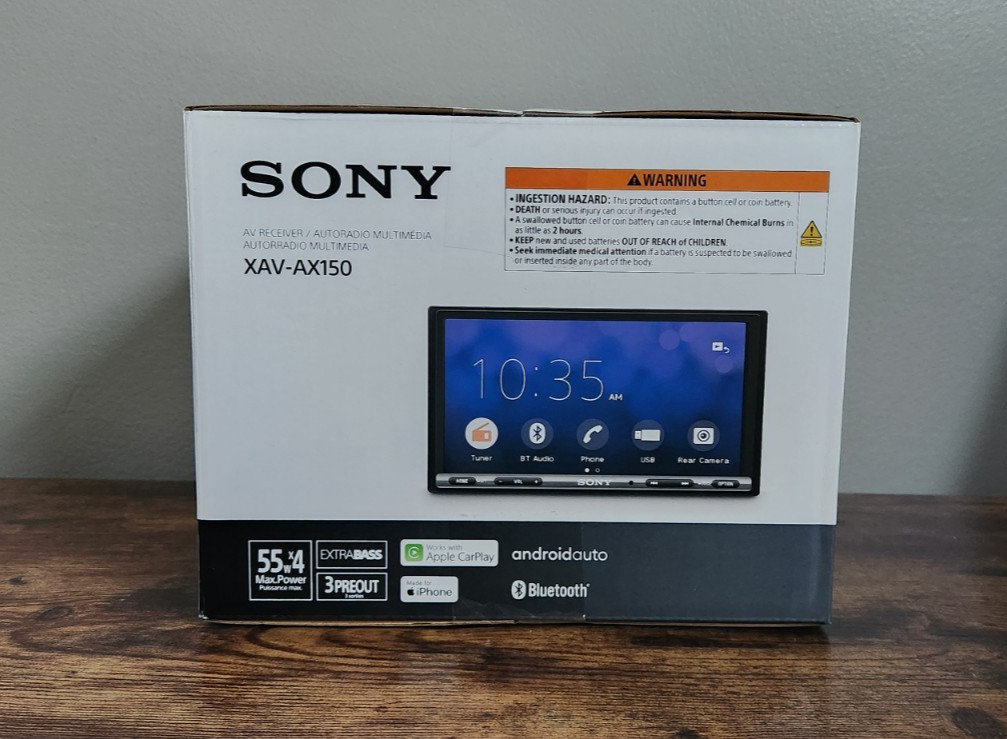 Sony XAV-AX150 6.95in Apple CarPlay Android Auto Bluetooth Car AV Receiver NEW