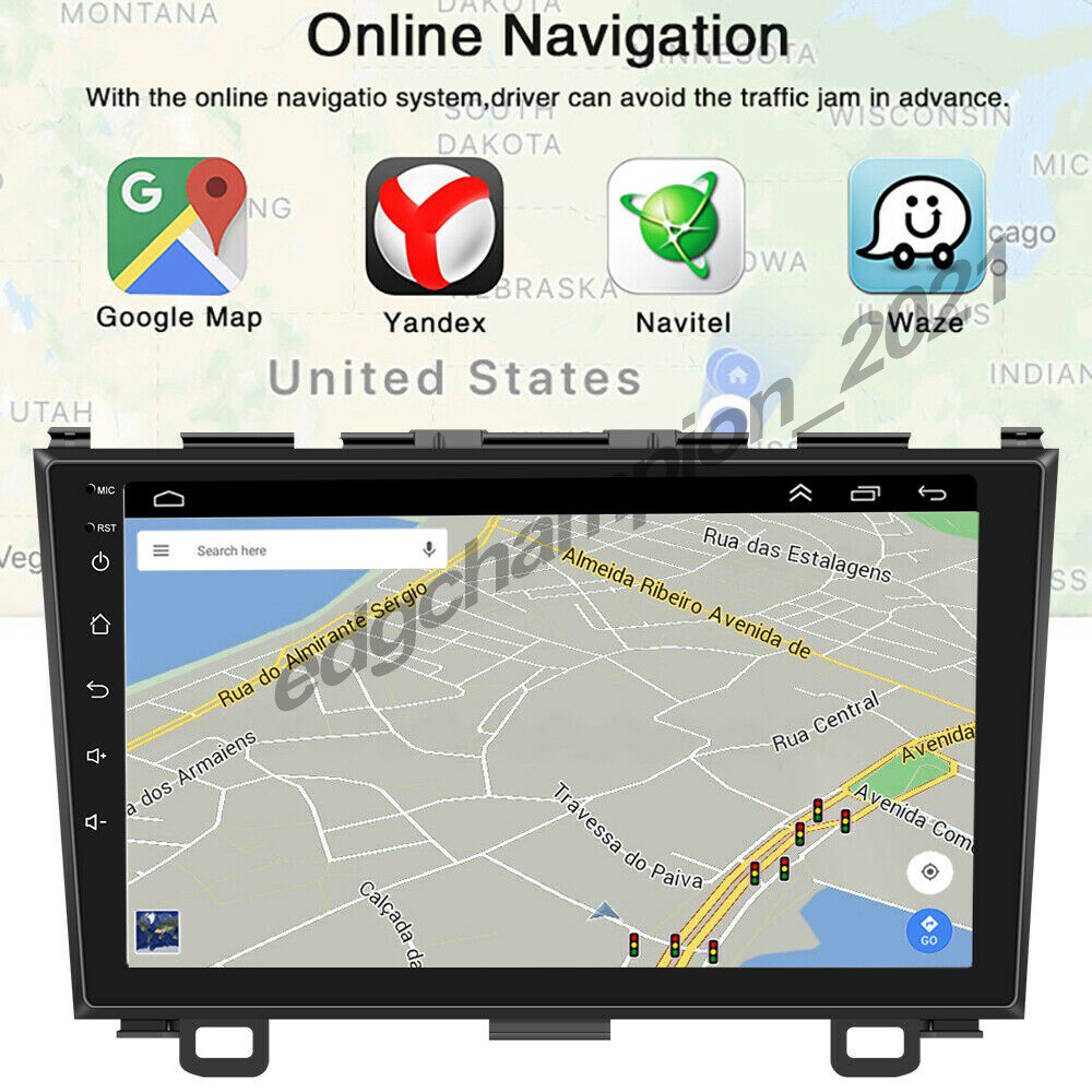 Apple Carplay For Honda CRV 2007-2011 Android 12.0 9” Car Stereo Radio GPS WIFI