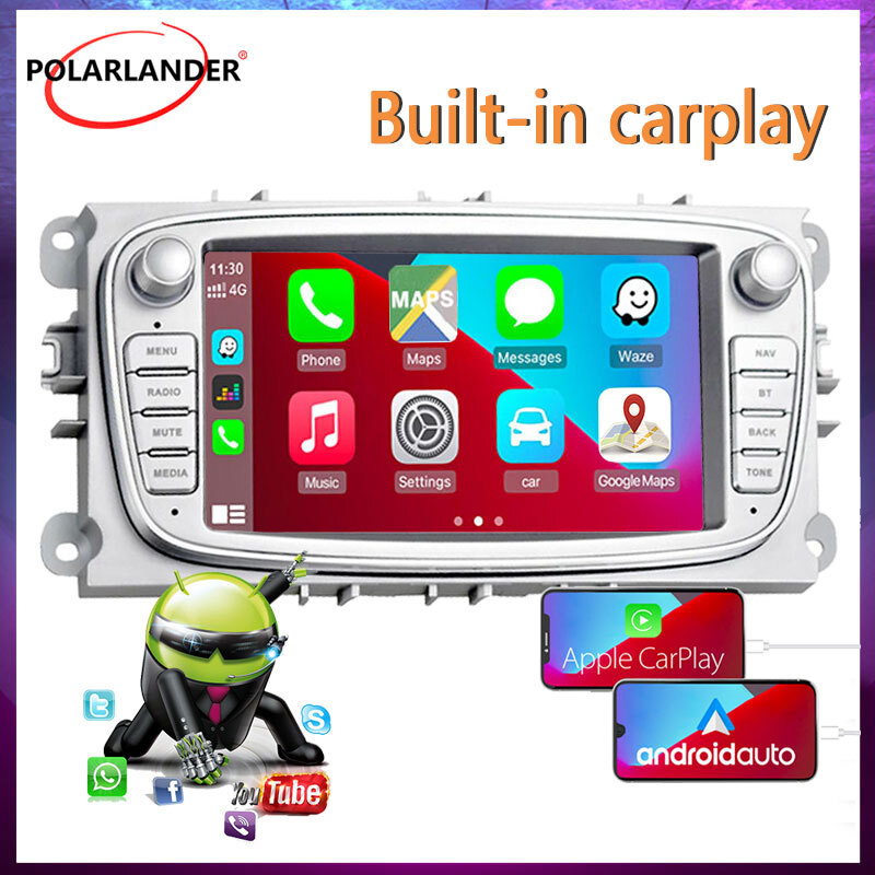 2 Din GPS Biuetooth FM AUX Mirror link TF/USB Touch screen 7 inch MP5 Car Radios