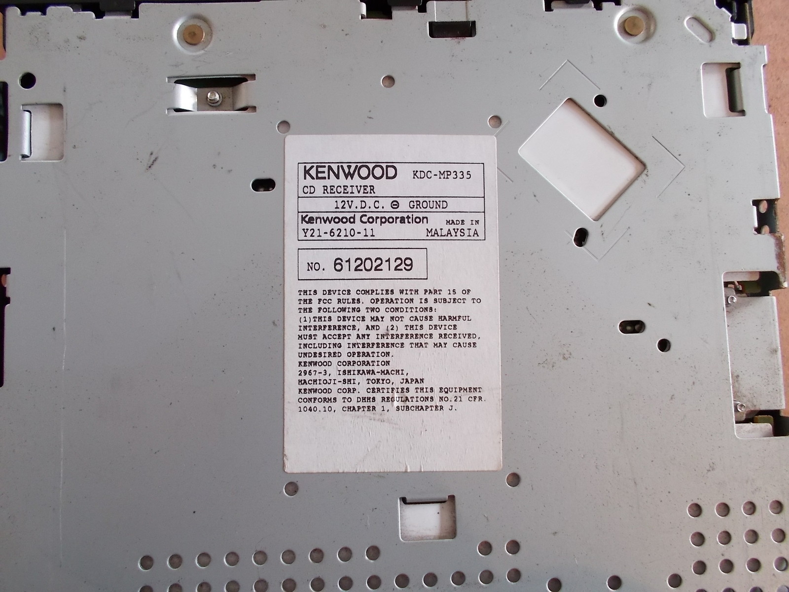 Kenwood KDC-MP335 CD Receiver *FREE SHIPPING*