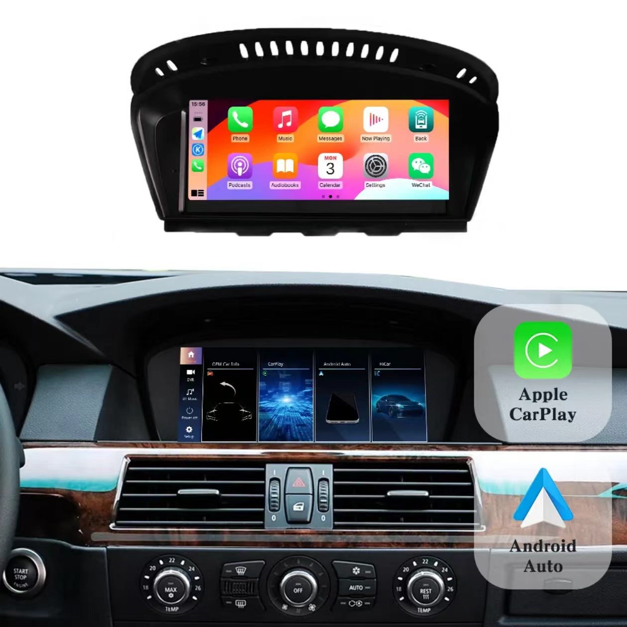 Carplay/Android Auto 8.9” Touchscreen For BMW 2005-2008 CCC-Or 2009-2010 CIC